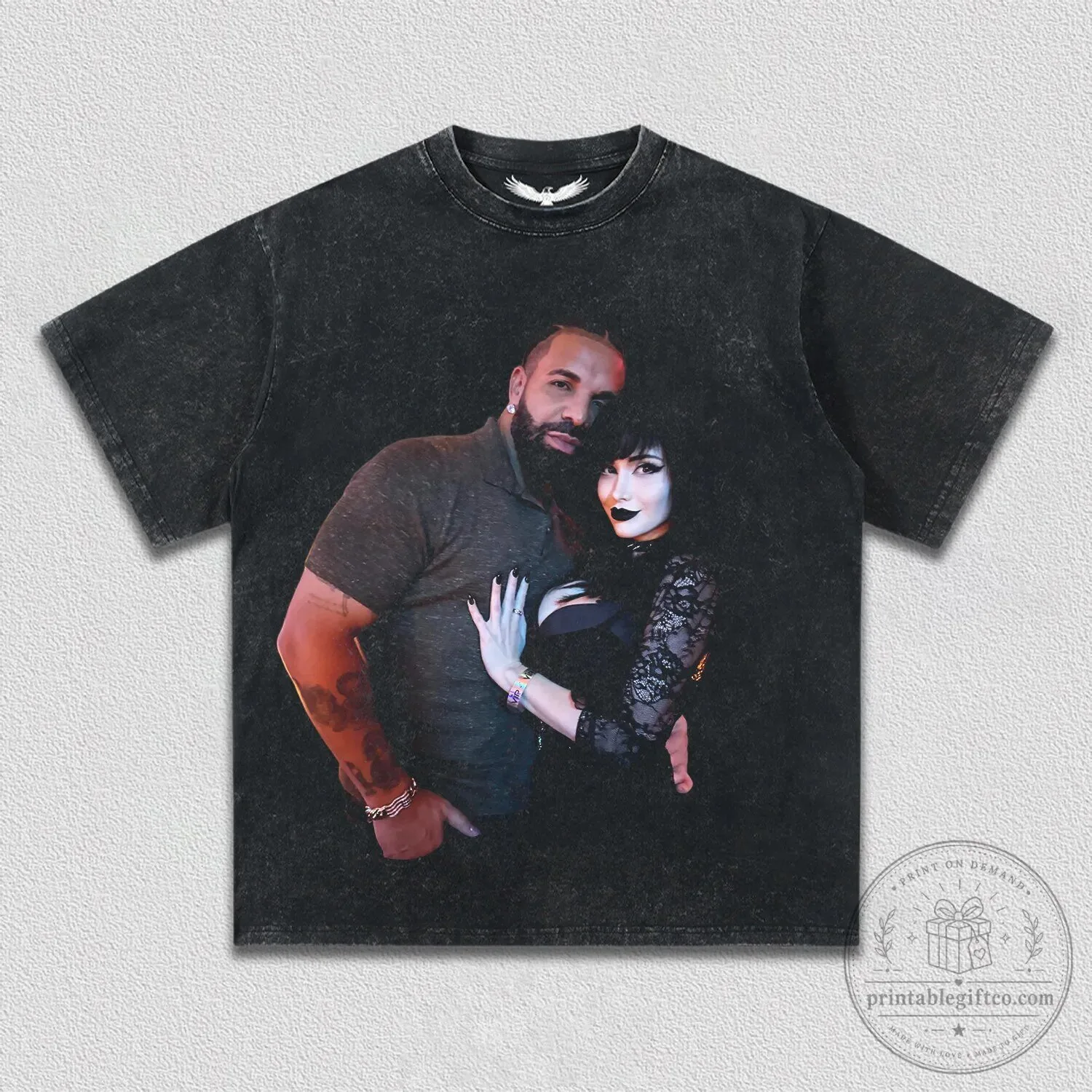 Drake And Goth Girl Vintage Washed T-Shirt
